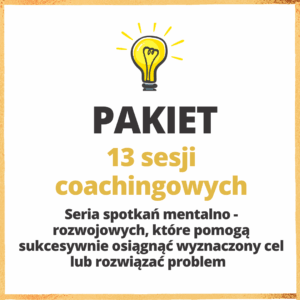 Pakiet 13 sesji coachingowych